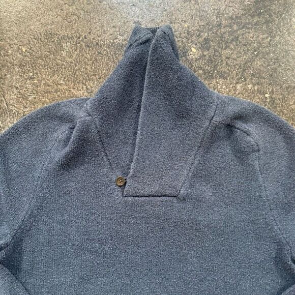 Banana Republic Blue High Neck Sweater Men’s Size Medium Cotton Blend Preppy - Picture 2 of 11